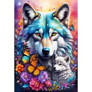 Puzzle Alipson Loups d'amour maternel 1000 pièces