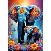 Puzzle Alipson Elephants 1000 pièces