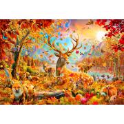 Puzzle Bluebird Animaux en Automne 1000 pièces