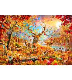 Puzzle Bluebird Animaux en Automne 1000 pièces