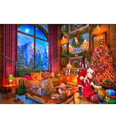 Puzzle Bluebird Loge de Noël 1000 pièces