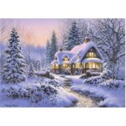 Puzzle Bluebird Cabane Enneigée en Hiver 500 pièces