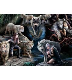 Puzzle Bluebird Collage de Loups 1500 Pièces