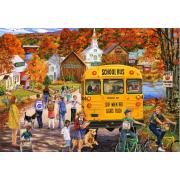 Puzzle Bluebird Le Bus Scolaire 1000 pièces