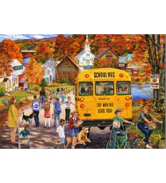 Puzzle Bluebird Le Bus Scolaire 1000 pièces