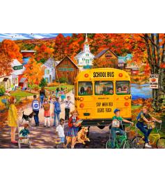 Puzzle Bluebird Le Bus Scolaire 2000 pièces