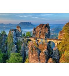 Puzzle Bluebird Le pont de la Bastei de 500 pièces