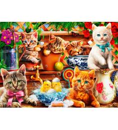 Puzzle Bluebird Chatons dans le cabanon 3000 pièces