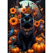 Puzzle Bluebird Chat d'automne de 500 pièces