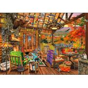 Puzzle Bluebird Porche des Adirondacks 2000 pièces