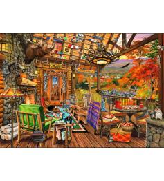 Puzzle Bluebird Porche des Adirondacks 2000 pièces