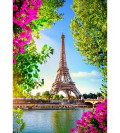 Puzzle Bluebird Tour Eiffel Au Printemps de 500 pièces