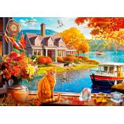 Puzzle Bluebird Vue d'automne Croquante de 500 pièces