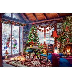 Puzzle Castorland  Cabane de Noël 2000 pièces