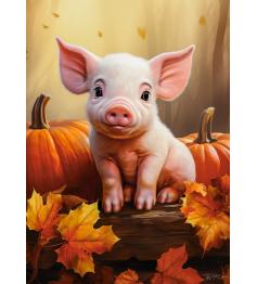 Puzzle Castorland Mignon Porcelet D'Automne 60 pièces