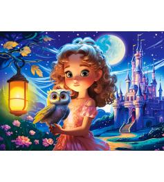 Puzzle Castorland Princesse Avec Hibou 70 pièces