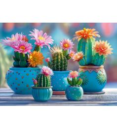 Puzzle Cherry Pazzi Cactus fleuris 1000 pièces