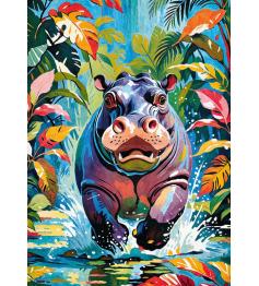 Puzzle Cherry Pazzi Happy Hippo 500 pièces