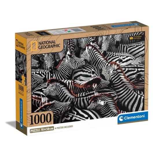 Acheter Puzzle Clementoni Zèbres de 1000 pièces - Clementoni-39729