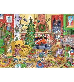Cobble Hill Famille à la découverte du Père Noël Puzzle 350 pièc