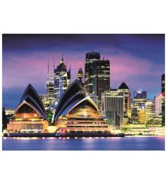 Sydney Opera House Neon Dino Puzzle 1000 pièces