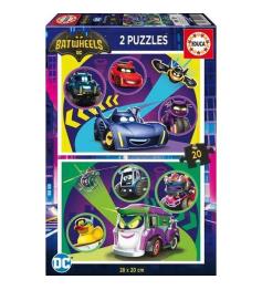 Puzzle Educa Batwheels de 2 x 20 pièces