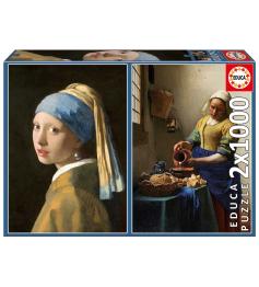 Puzzle Educa Collection Jan Vermeer 2x1000 Pièces