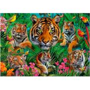 Puzzle Educa Jungle de Tigres 500 pièces