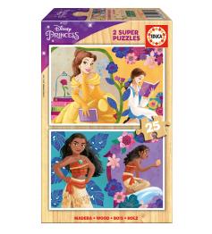 Puzzle Educa Princesses Disney 2 x 25 pièces Bois