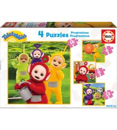 Educa Puzzle progressif Télétubies 6+9+12+16 pièces