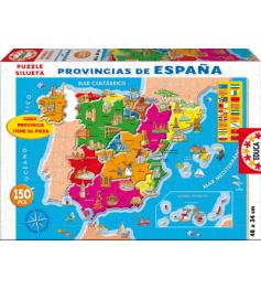 Puzzle Educa Provinces d'Espagne 150 pièces