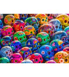 Puzzle Enjoy des crânes colorés 1000 pièces