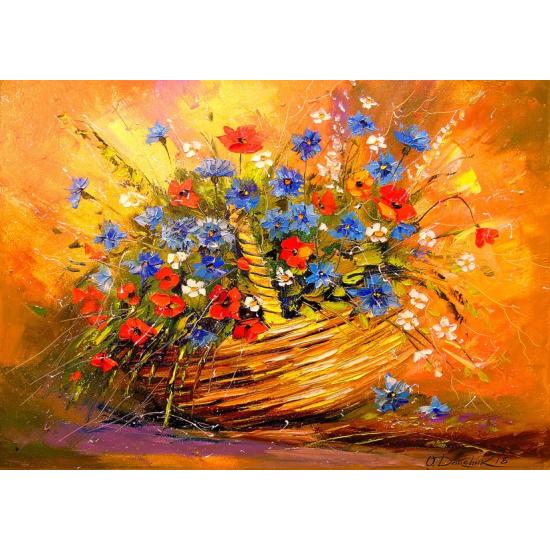 Puzzle Adulte 500 pièces Fleurs de Vase d'art pour Le