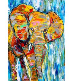 Puzzle Enjoy de l'éléphant coloré 1000 pièces