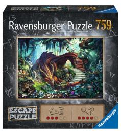 Puzzle Escape Ravensburger Dans la Grotte du Dragon 759 pièces