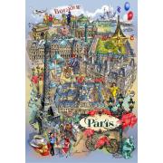 Puzzle Grafika Paris Collage de 1000 Pieces