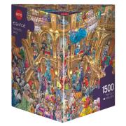 Heye Puzzle Balle Mascarade Boîte Triangulaire 1500P