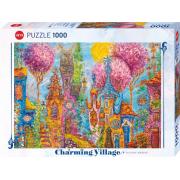 Puzzle Heye Charming Village, Arbres roses 1000 pièces
