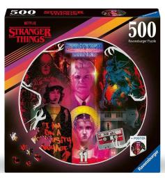 Puzzle Ravensburger Stranger Things circulair de 500 pièces