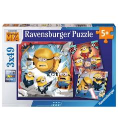 Puzzle Ravensburger Gru 4 Moi moche et méchant  3x49 pièces