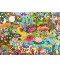 Puzzle Ravensburger Le petit monde du jardin 1000 pièces