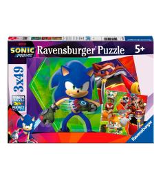 Puzzle Ravensburger Sonic Prime 3 x 49 pièces