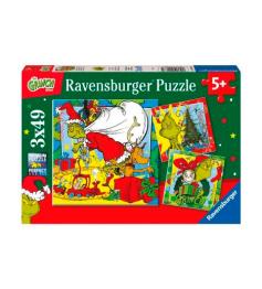 Puzzle Ravensburger The Grinch de 3x49 pièces