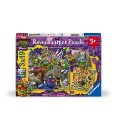 Puzzle Ravensburger Tortues Ninja 3x49 pièces