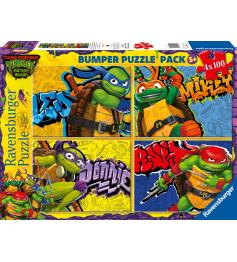 Puzzle Ravensburger Ninja Turtles 4 x 100 pièces