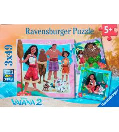 Puzzle Ravensburger Vaiana 2 de 3x49 pièces