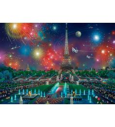 Puzzle Schmidt Feu d'artifice à la Tour Eiffel de 1000 P