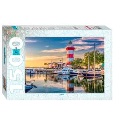 Puzzle Step Puzzle Port du Phare, Caroline du Sud de 1500 Pz
