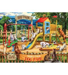 SunsOut Happy Days Dog Park Puzzle 1000 pièces