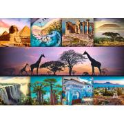 Puzzle Trefl Collage Afrique 1000 pièces